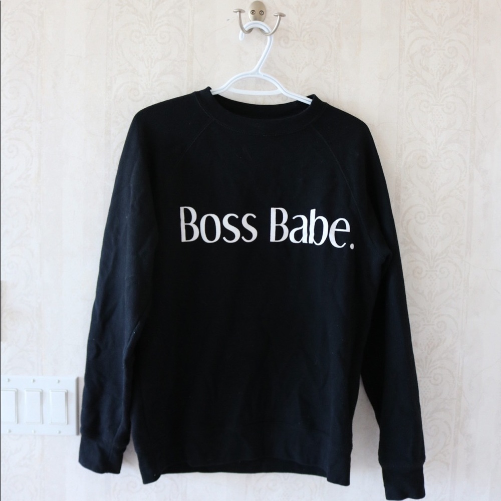 Brunette the Label Boss Babe sweater